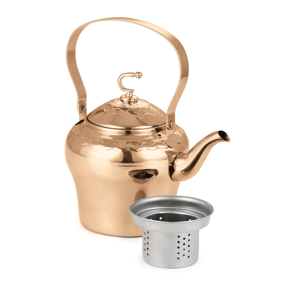 Luxurious Stainless Steel Cooking Tea Kettle Teapot for Stove Top with Ergonomic Handle for Gas Induction