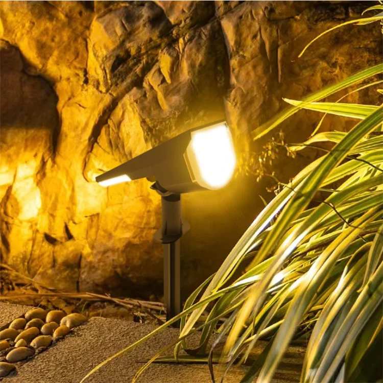 Spotlight Led Pathway Courtyard Landscape Lawn Spike Outdoor Garden Solar Spotlight Ip65 Waterproof Solar Spot Light