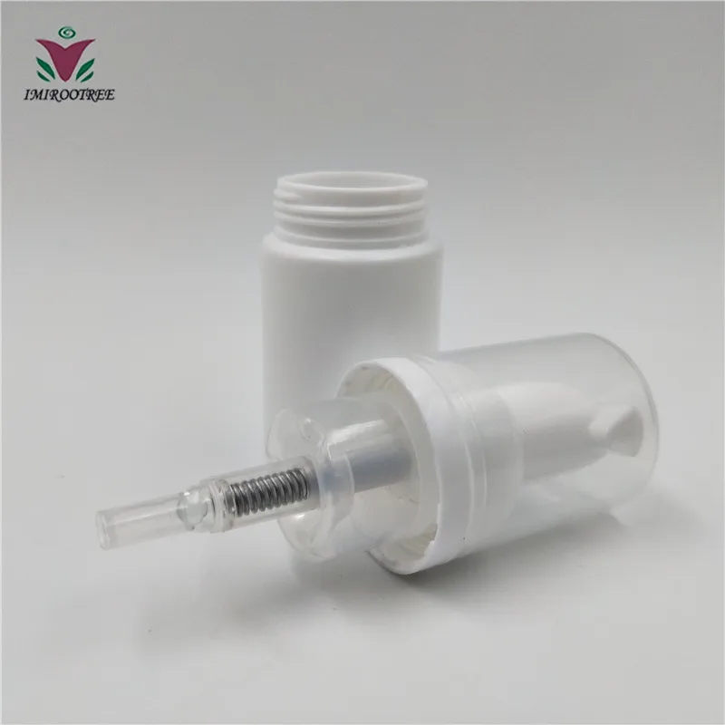 1oz 30ml HDPE PET Empty White Cosmetics Foamer Container 30ml Foam Pump Bottle