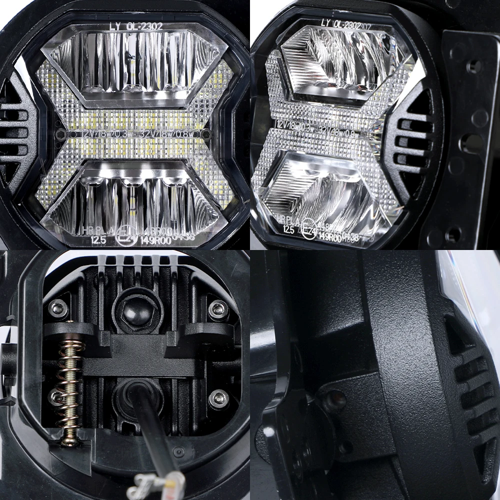 Front Bumper Round 4Inch Fog Driving Lamps For Jeep Wrangler Jl 4 Inch Led Fog Lights With Bracket