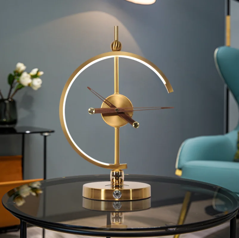 LED Table Desk Lamp With QI Wireless Charger Alarm Clock Eye Protect Light Table Lamp