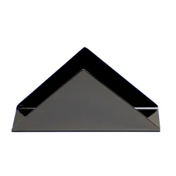Gold Metal Napkin Holder Paper Towel Seat Clamp Metal Tissue Holder Stainless Steel Triangle Vertical Metal Napkin Holder
