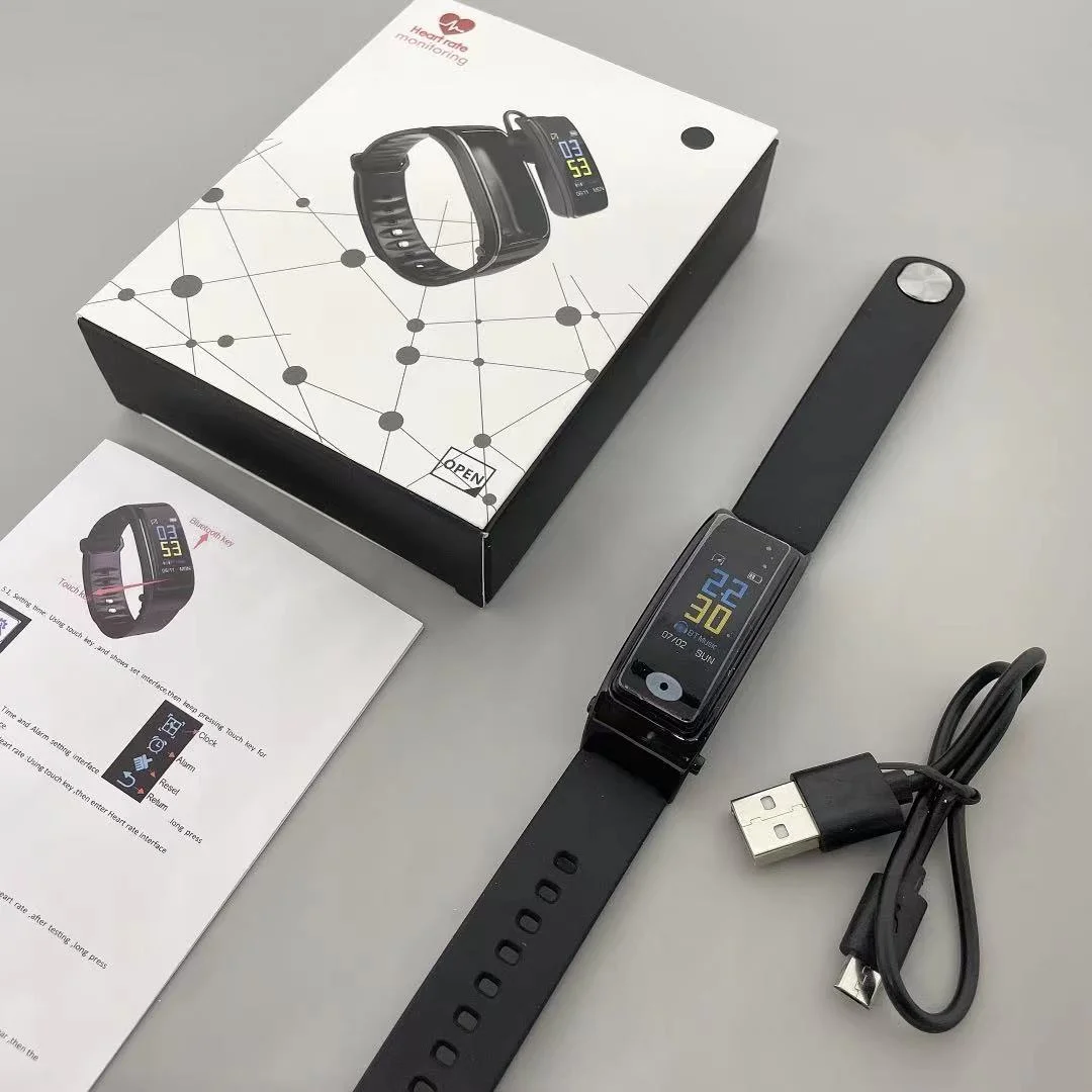 2022 New Trending 2 in 1 touch screen heart rate fitness Tracker band  Y3 PLUS smart bracelet talk band earphone