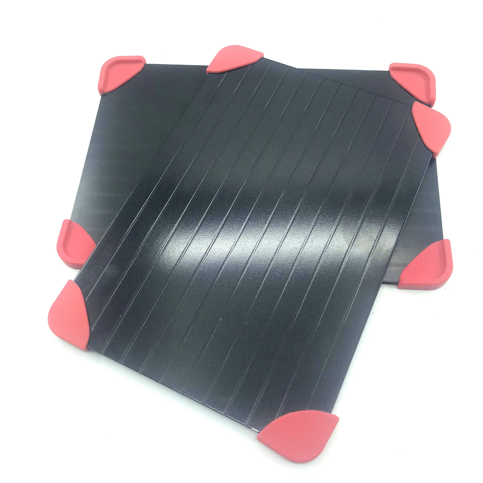 with red silicone foot 29.5*20.8*0.2cm fast defrosting tray SW2014991A