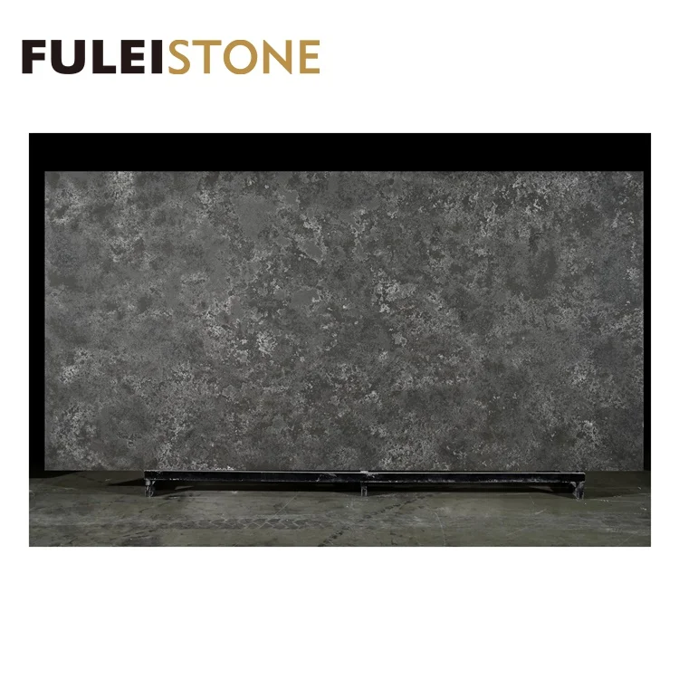 Good quality Calacatta Black Quartz Big Slabs for wholesale