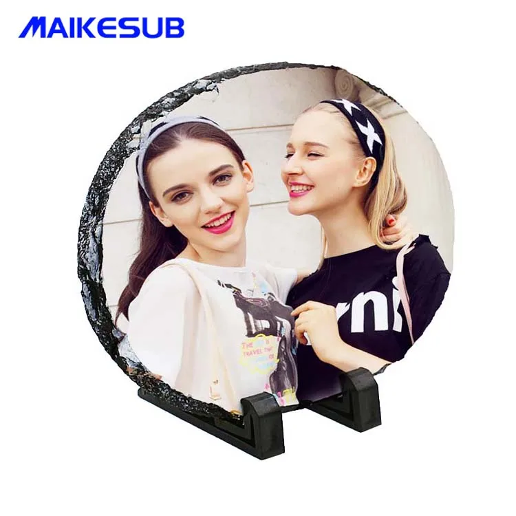 
Popular sublimation blank rock slate and heat press rock photo 
