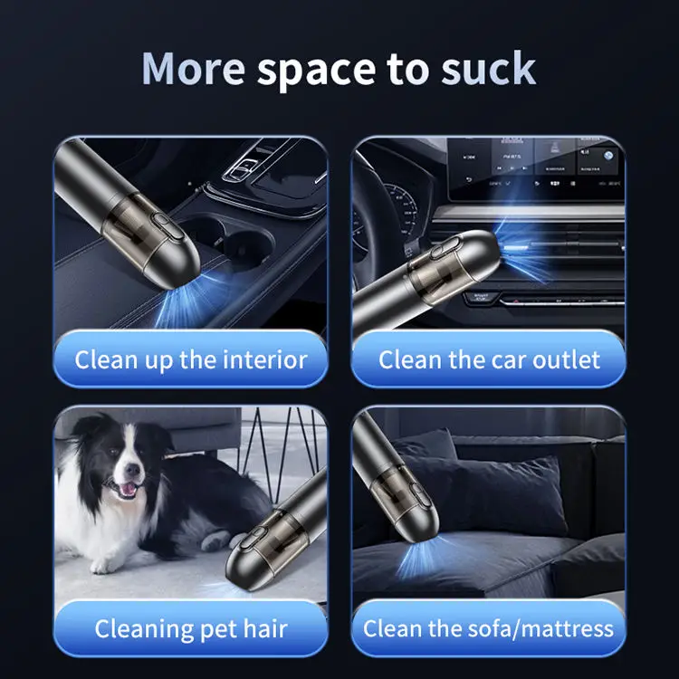 wholesale Car Vacuum Cleaner High Suction Power 15000PA Blow Suction Cordless Handheld Vacuum Cleaner for Car Home