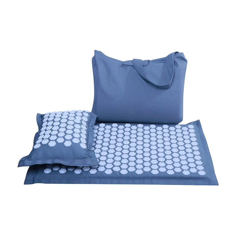 Keepeak Eco Friendly Yoga Massage Spike Mat Home House Mat Organic Shakti Acupuncture Foot Mat And Pillow Set