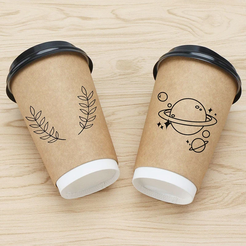 Hot filling disposable pe coated custom logo fast dispatch printing 8oz 16oz customized 12oz coffe paper cup