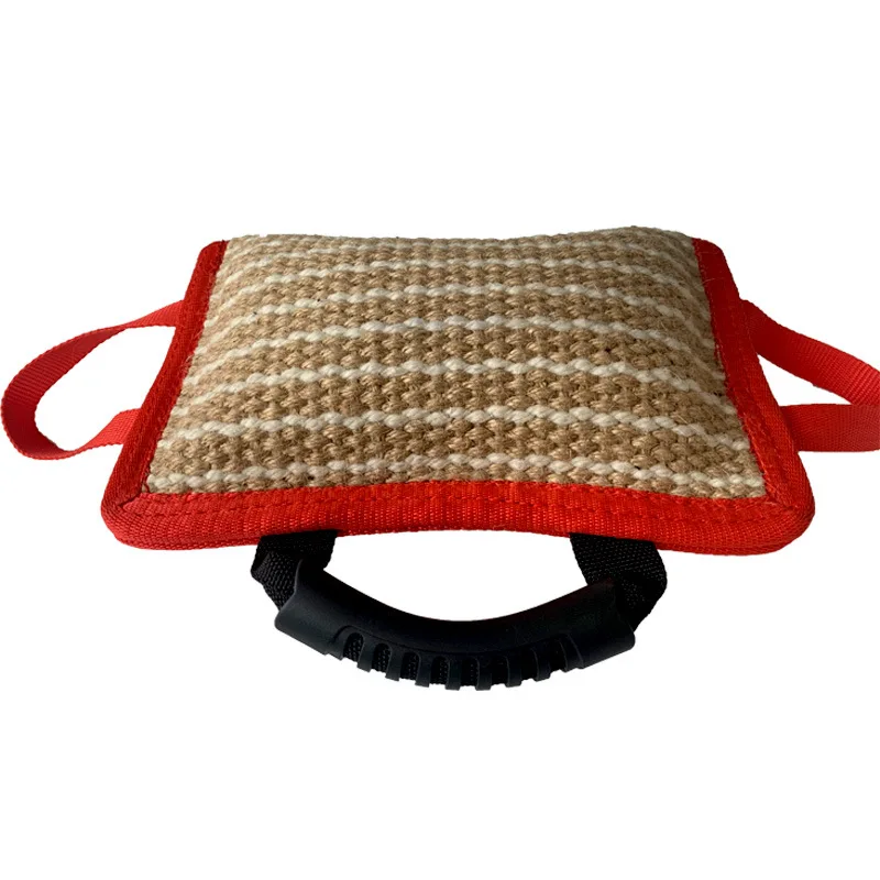 Amazon Best sale Jute K9 Durable Dog Toy Linen Dog Bite Pillow Dog Bite Suit