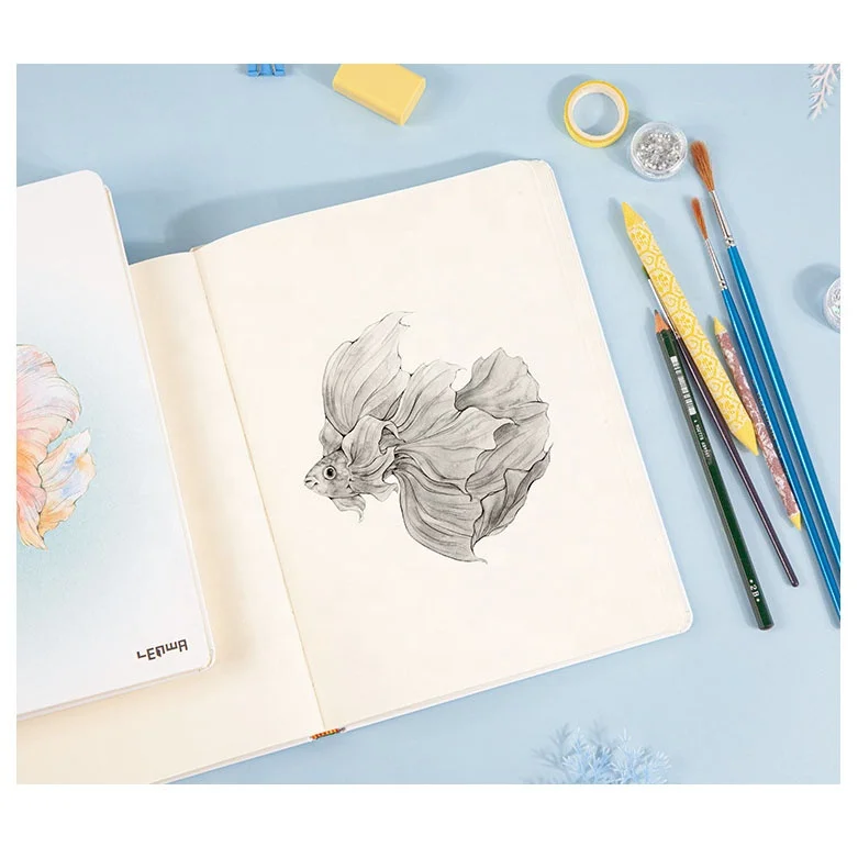 B5 hardcover sketch book art student B5 sketch paper simple blank picture book creative painting hand-painted book