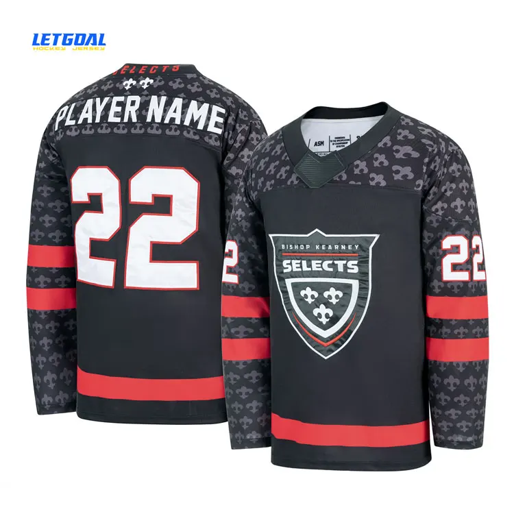 Embroidery Hockey Jersey  For Games Custom High Quality Ice Hockey Jersey Team Uniforms