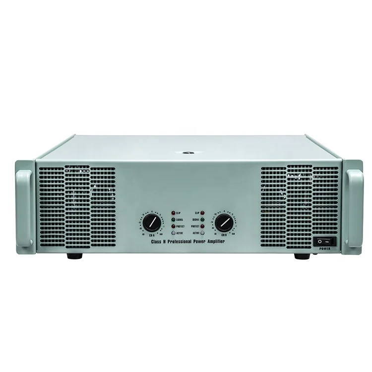 CA 2 Channel Power Amplifier Class H Green Panel Professional Audio Amplifier