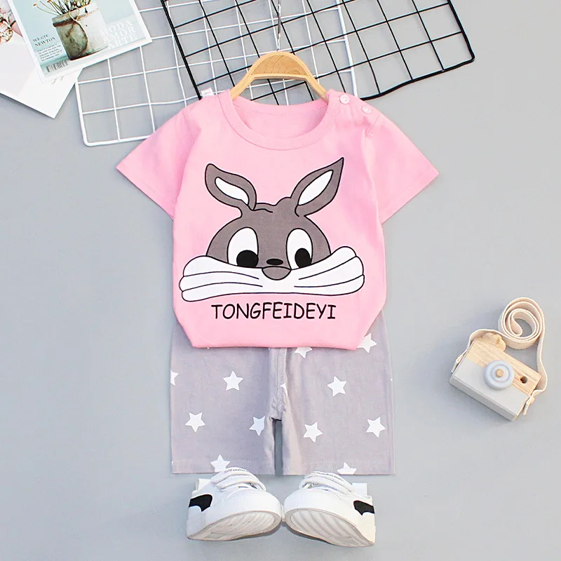 
Summer Baby Clothes Sets Kids Pajamas Baby Loungewear sets Boys Girls Pijamas Cotton Nightwear 