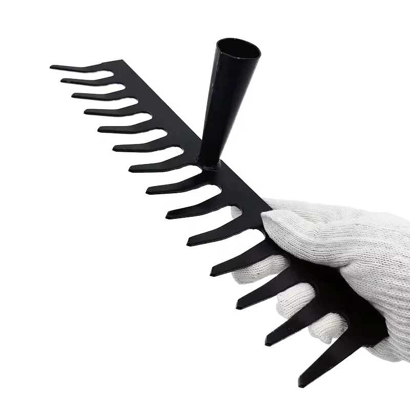 Multiple functions 12 /14/16 Tooth garden lawn leaf steel rake