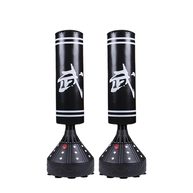 PU Leather Bob Target Boxing Quiet Home Fitness Inflatable Punching Bag