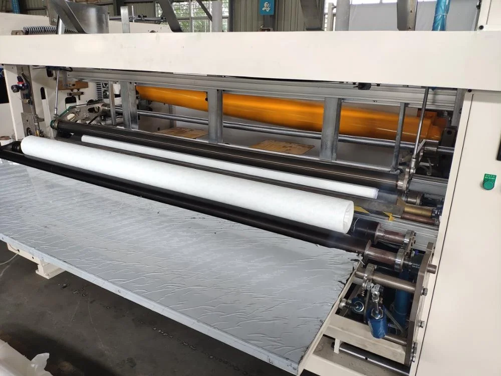 Automatic color glue lamination kitchen towel paper machine