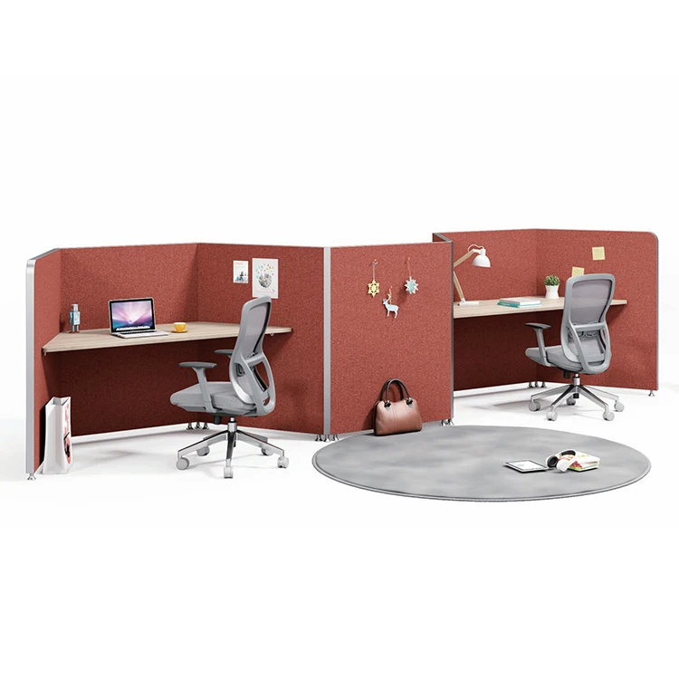 High End Office Furniture Computer Table Set Privacy Space Commercial Workstation Cubicle Staff Beehive Partition Writing Desk