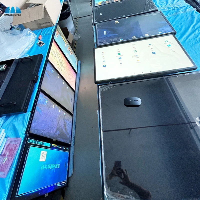 High Brightness window hanging 2500 nits 4K sunlight readable retail window display with CMS software window Lcd display