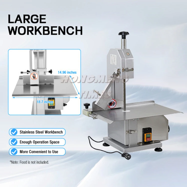 Heavy Duty Bone Meat Sawing Machine, High Efficiency, Stainless Steel, 220V/110V, Perfect for Restaurants and Food Shops