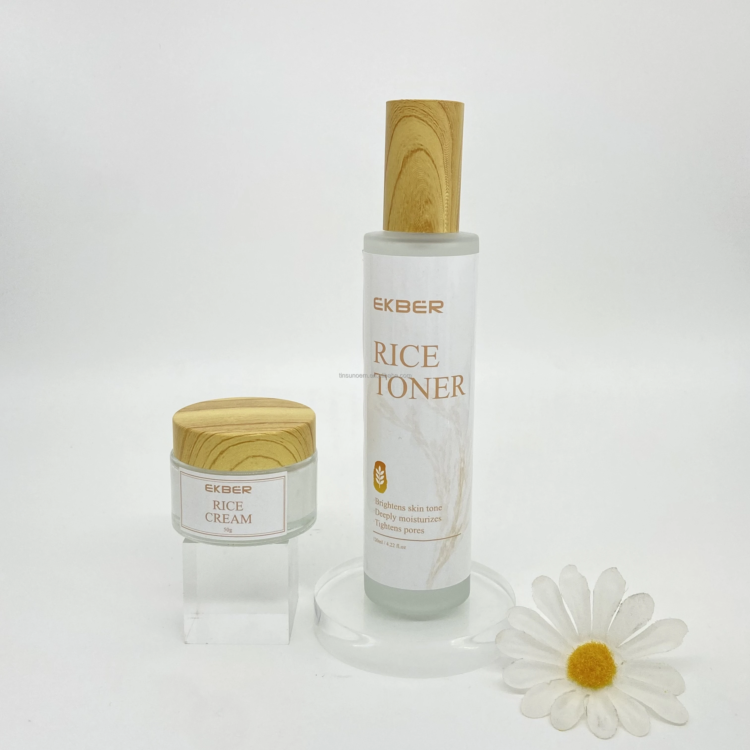 Korean Skin Care Face Acne Milk Organic Lightening Whitening Improves Moisture Skin Barrier Rice Cream