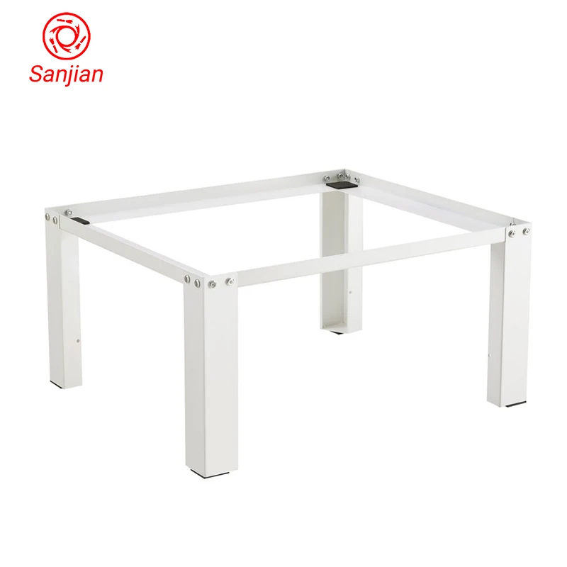 Height Standing Foot Metallic White Convenient Hard Bracket Refrigerator Washing Machine Pedestal Rack Stand Base