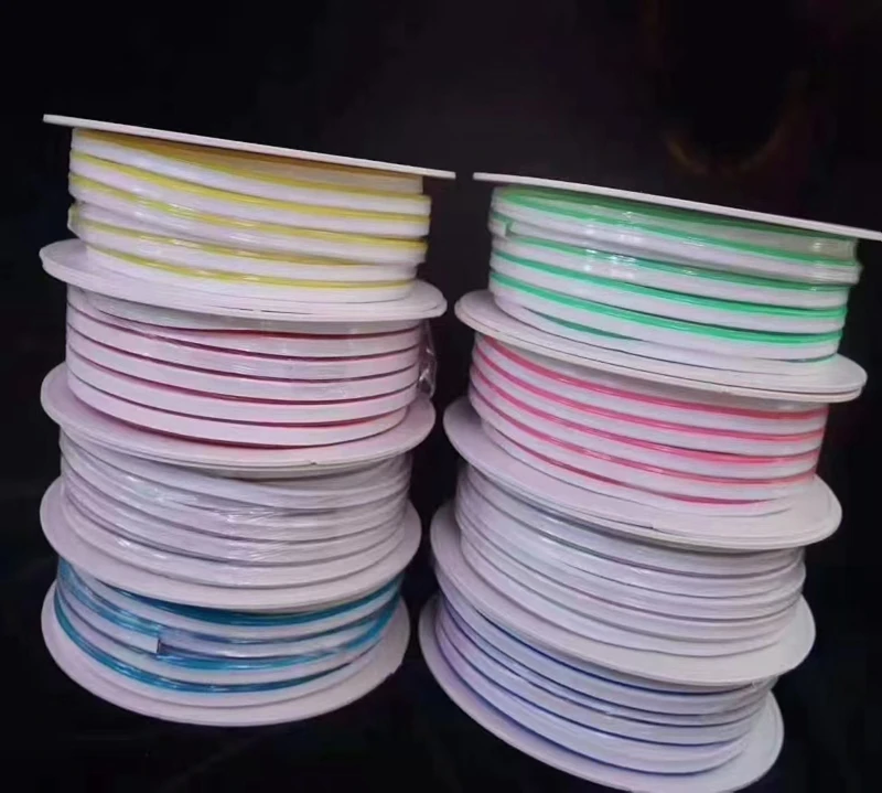 Pure Silicone Neon Lamp Strip 12V Neon Tube Pure 6mm 8mm Silicone IP67 Led Neon Lights For Signage