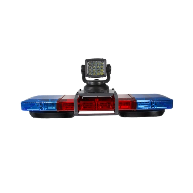 E-mark 1200 мм красно-синяя аварийная светодиодная сигнальная панель для автомобиля со встроенной сиреной мощностью 50 Вт 100 Вт