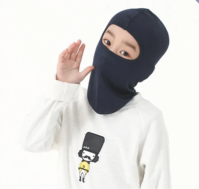 Kids Balaclavas riding Neck Warmer Face Mask Sunscreen knit Full Face Cover Children Ski Mask 1 Hole Balaclava