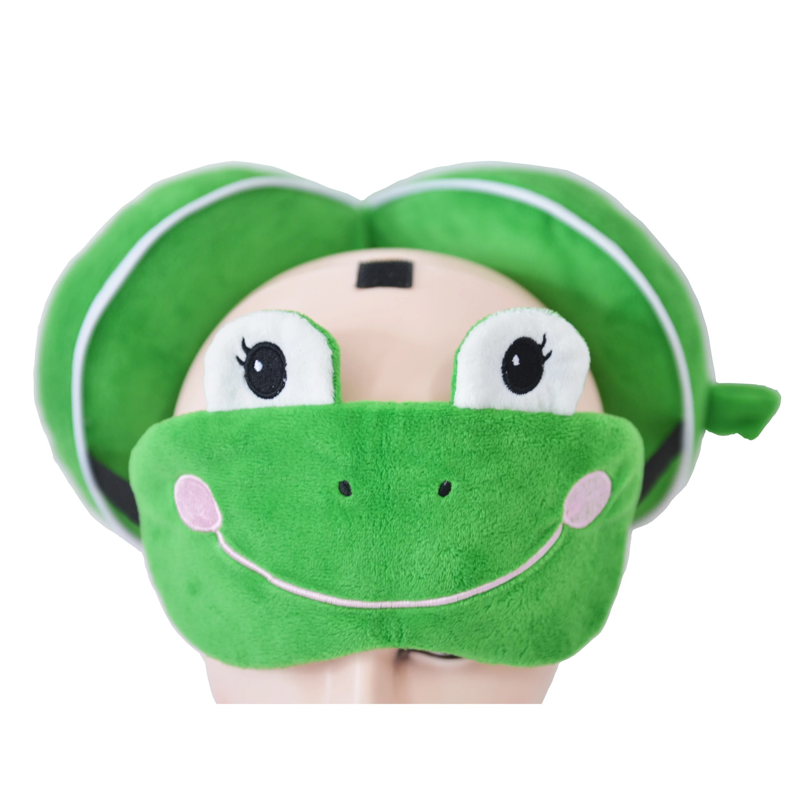 Airplane Head Strap with Eye Mask for Sleeping, Kids Travel Neck Pillow for Car Soft and Supportive Neck Pillow