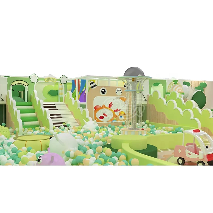 275 Sqm 3 M Height Children Forest Gym Sensory Playground Play Equipment Jungle Theme Indoor Playground For Kids