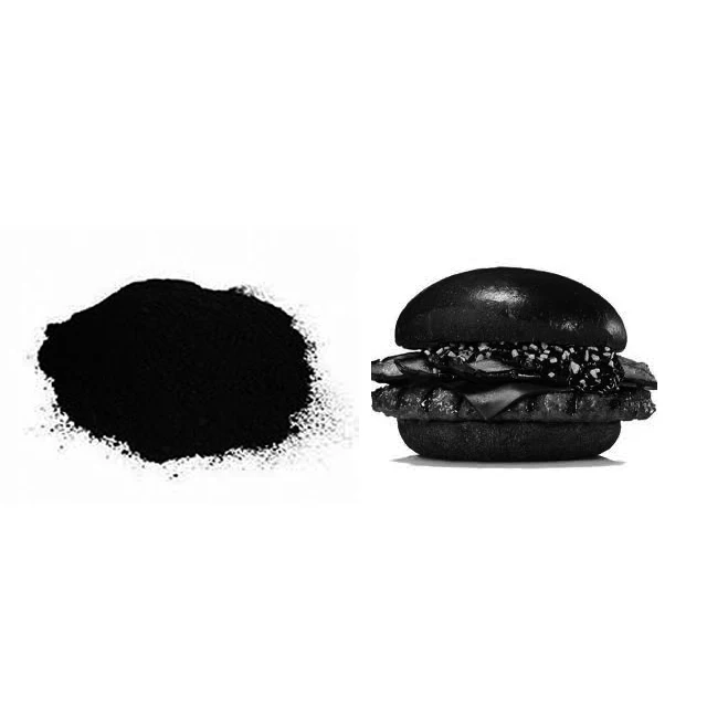 Vegetable Carbon black  CI:77266  Natural Carbon black pigment black powder for food industry