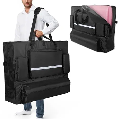 Large Capacity Massage Table Bag Durable Massage Table Case Professional Carrying Bag Universal for Massage Table with Pockets