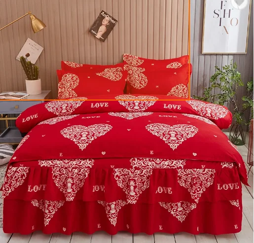 Bedspread 3 Piece Cotton European Quilted Coverlet King Size Retro Art Style Bed Cover Include Quilt And Pillowcase Bedding