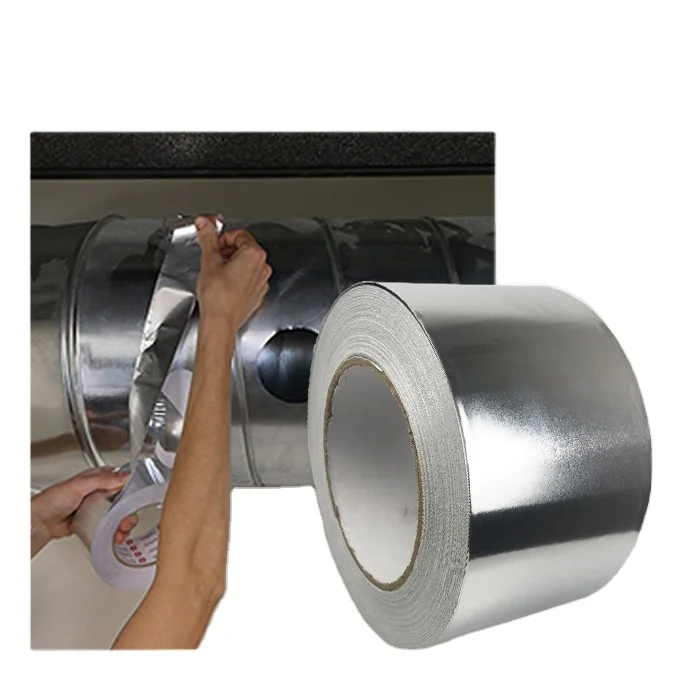 High Temperature Reinforced Aluminum Foil Fiber Glass Cloth Tape for Thermal Insulation