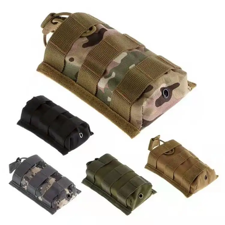 Multi-function Camouflage  Molle M4 Magazine Holder Tactical Radio Pouch