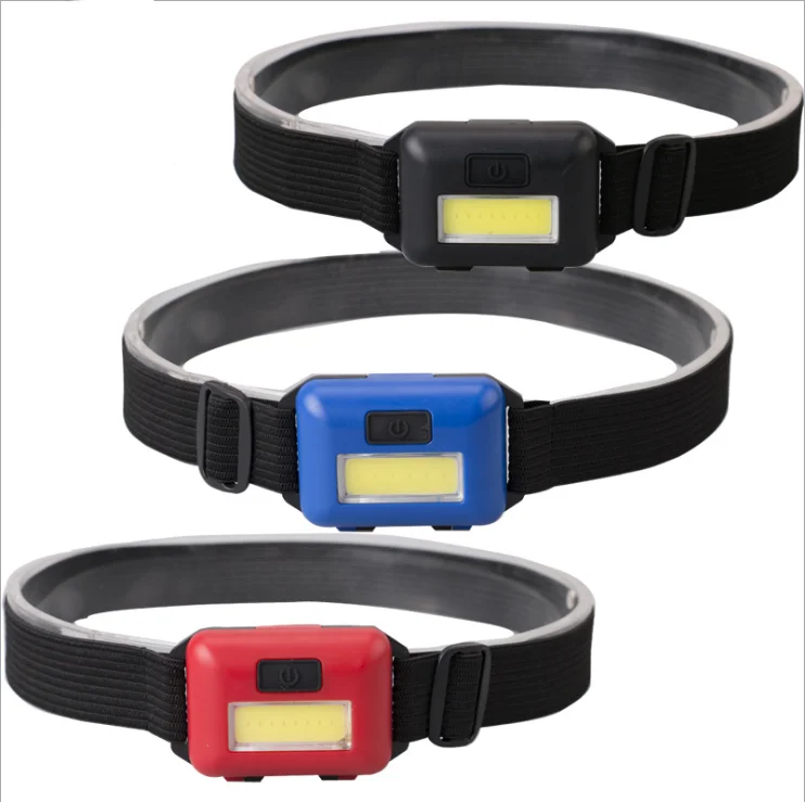 
Mini LED Headlamp 100 lumen waterproof IP44 AAA Battery 3 modes COB headlight for camping Fishing 