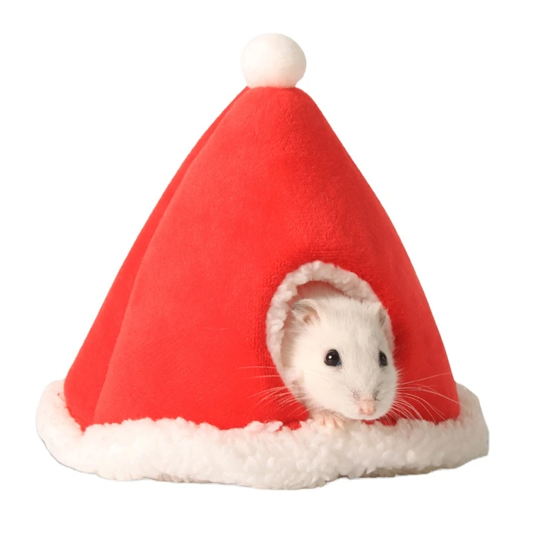 Wholesale  New Christmas Hamster accessories Hammock Winter Warm Cotton Nest for Rat Hamster Gerbil Sugar Squirrel Guinea Pig