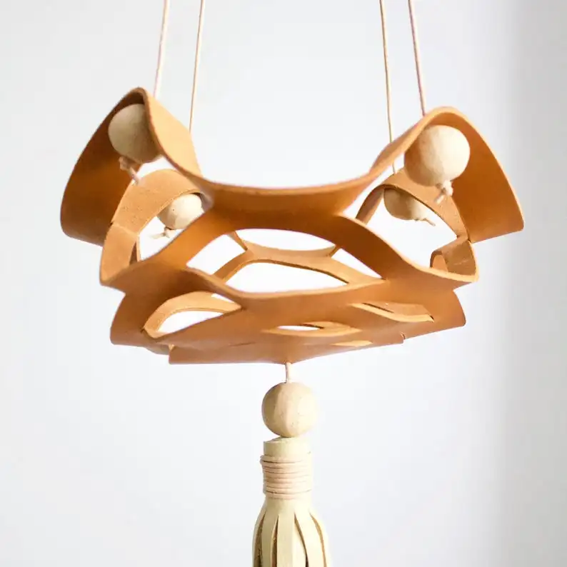 Hot selling Leather Plant Hanger Macrame Wall Hanging Planter Flower Pot Holder Shelf Decorative Home Decor