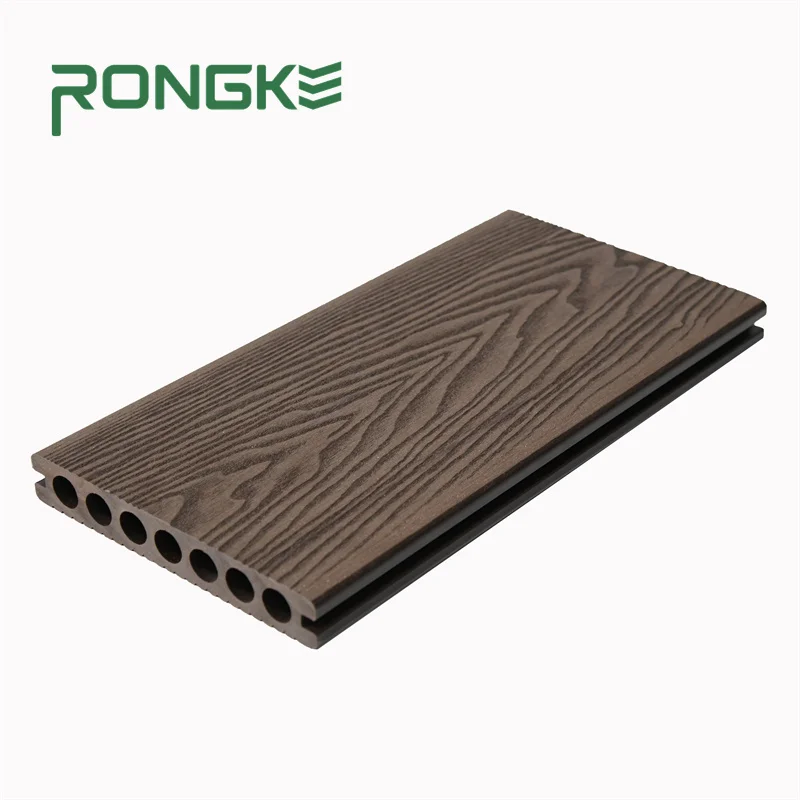 Rongke Easy To Assemble Wood Texture Waterproof WPC wood plastic composite terrace decking Outdoor  Boards