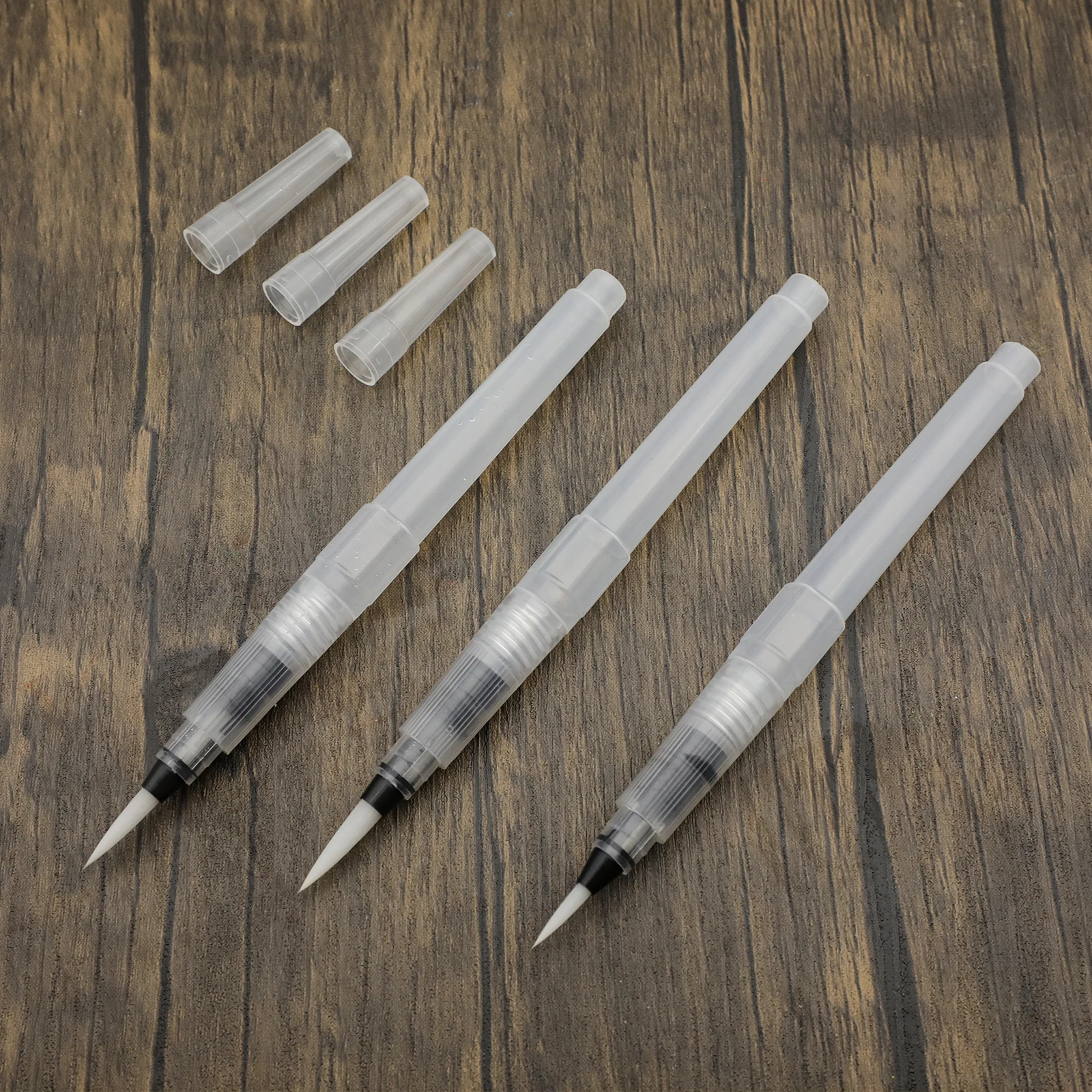 Artmate 15cm 3pcs refillable round head soft watercolor art painting brush water pen set art supplies for beginner