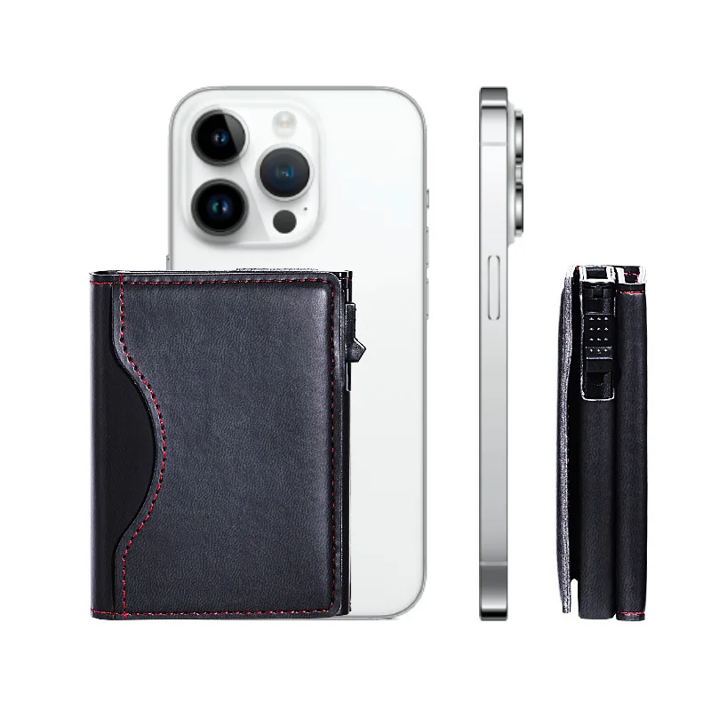 Mobile Phone Back Sticker 2 In 1 Phone Card Holder Magnetic Wallet For iPhone 16 15 14 13