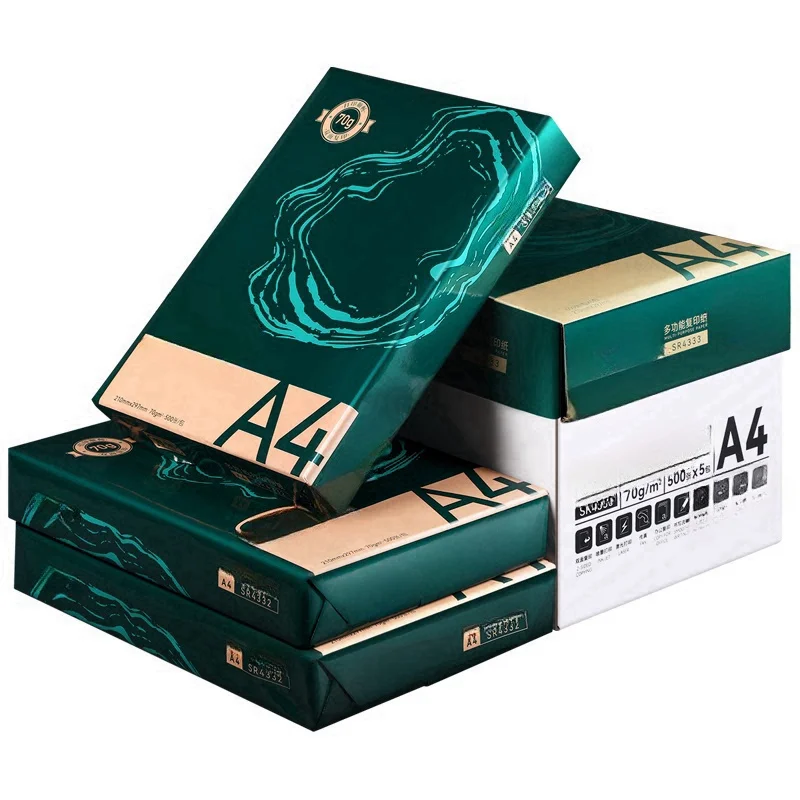 Стандартный Размер A4 офисная бумага 70gsm 80gsm копировальная