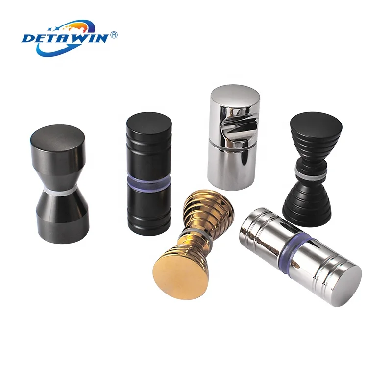 Hot sales Single Hole Copper Zinc Door Handle Stainless Steel Glass Shower Door Pull Knob Glass Door Fitting