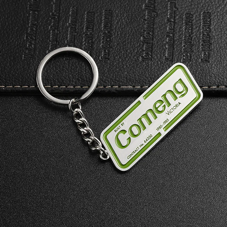 Manufacturers Wholesale Souvenir Custom 3D Metal Key Chain Logo Customization Soft Enamel Zinc Alloy Key Rings With Logo