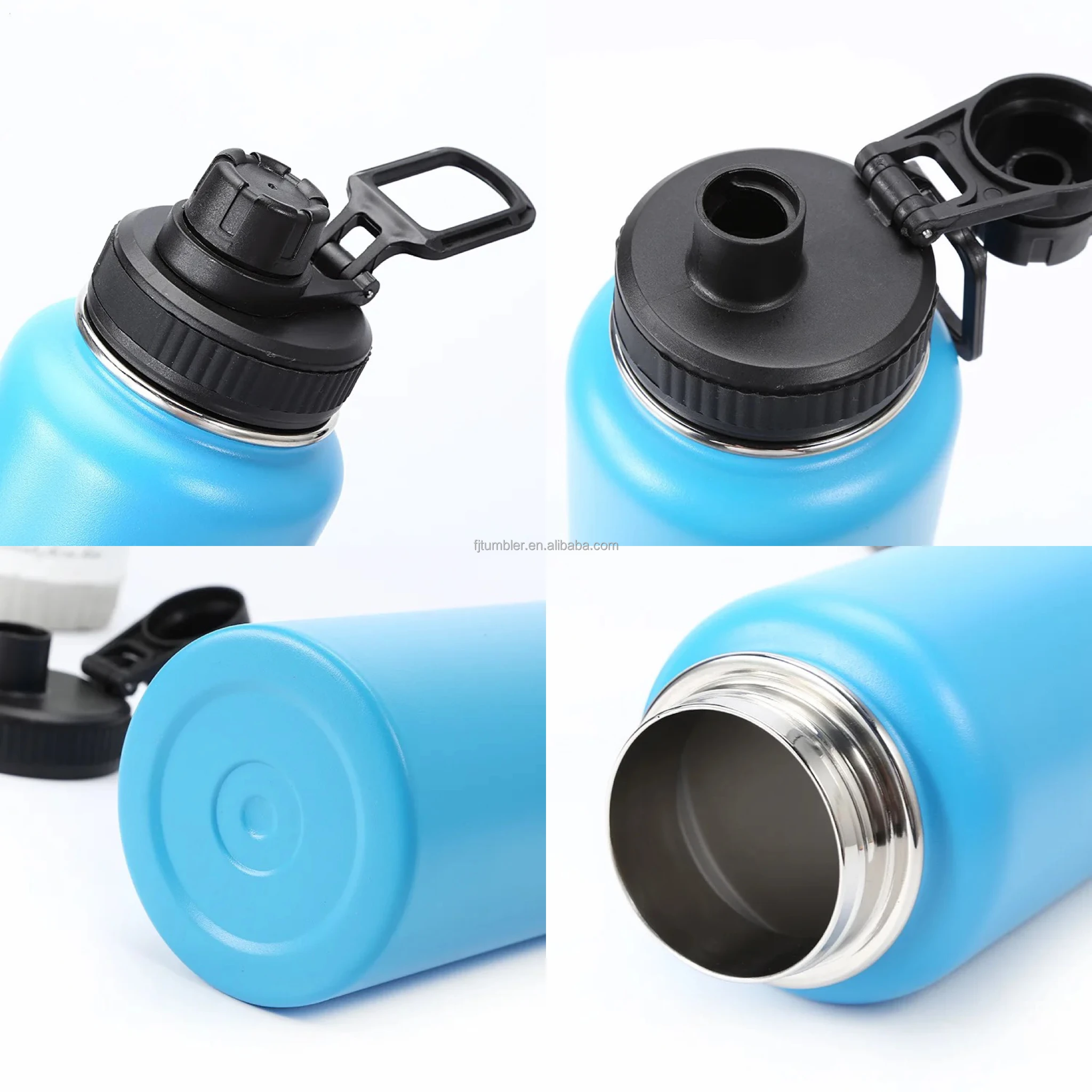 Double Wall Handgrip Vacuum Flasks Insulated Stainless Steel Water Bottle With Custom Logo Outdoor Water Bottle