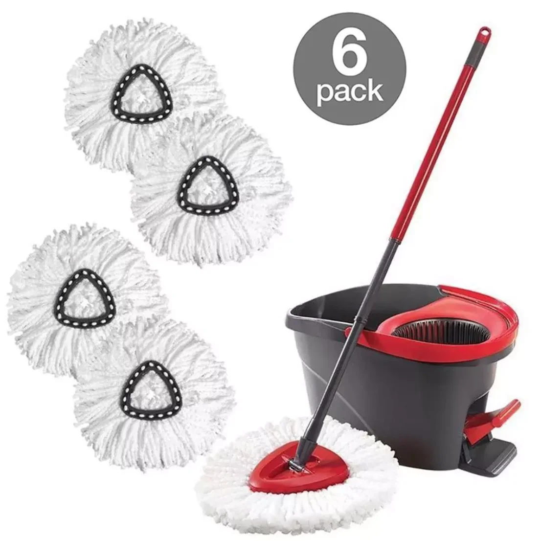 
Dropship Replacement 360 Rotating Head Easy Microfiber Head Housekeeper Home Floor Cleaning Spin Mop for floor 