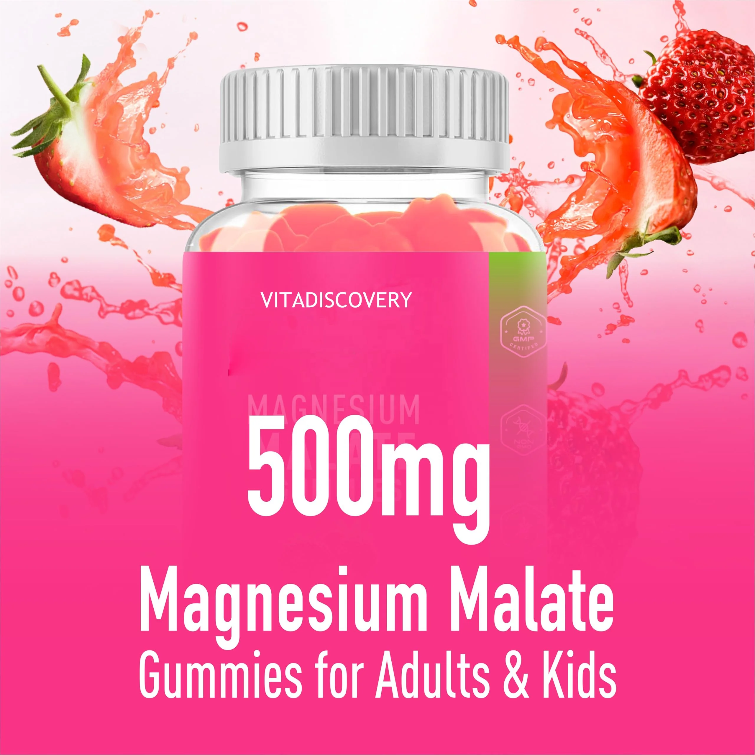 Private Your Label Magnesium Malate Gummy Sleep Muscle & Heart Relaxation Magnesium Citrate/Magnesium Glycinate