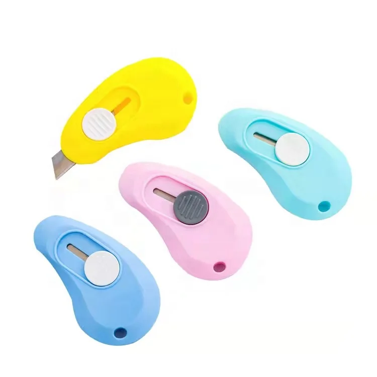 Cheap Creative Cute Candy Color Mini Office School Box Cutter Utility Knife
