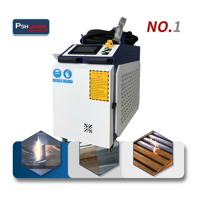 1000w 1500w 2000W 3000w high power continuous  laser cleaning machine for rust and paint removal